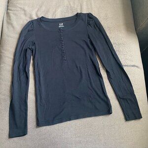 Gap Modern Henley Long Sleeve T-Shirt